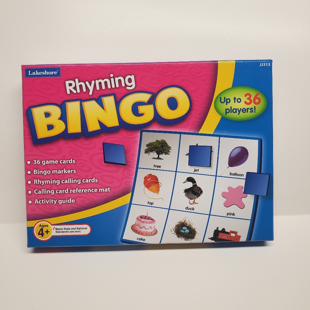 Rhyming Bingo Game - Multicolor